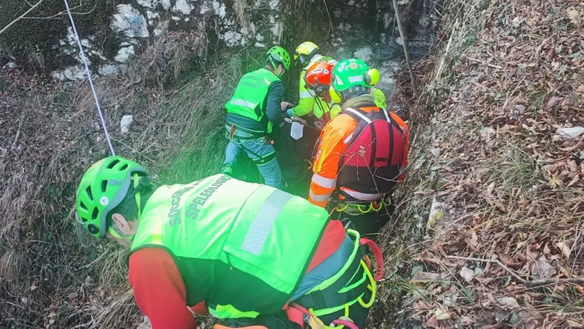 L'intervento del soccorso alpino