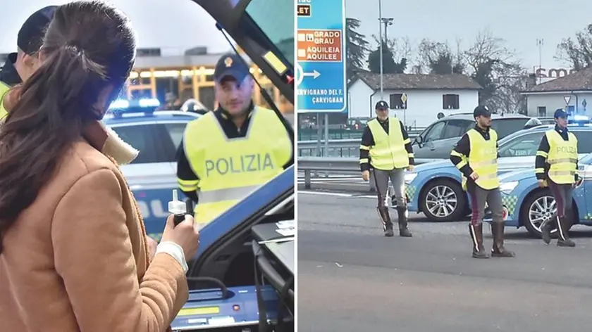 Controlli della polizia sulle strade friulane