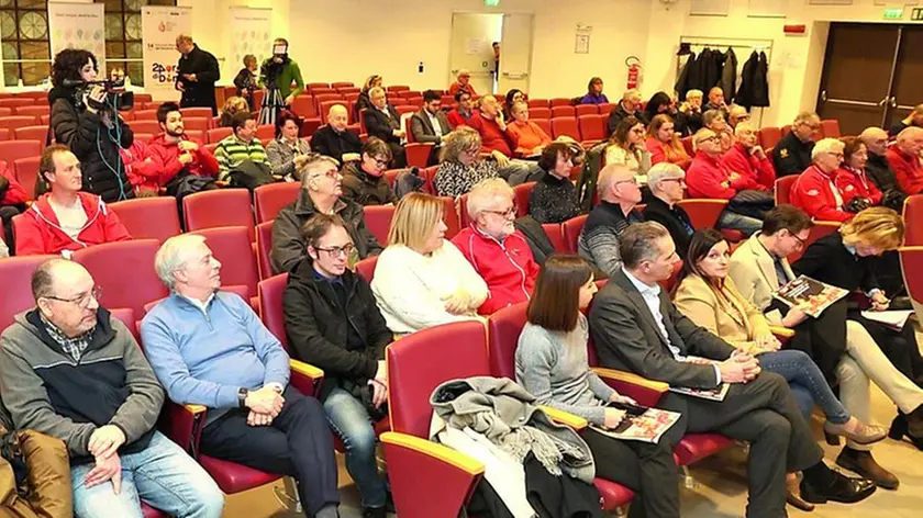 La conferenza stampa dell’Associazione friulana donatori sangue (foto Petrussi)