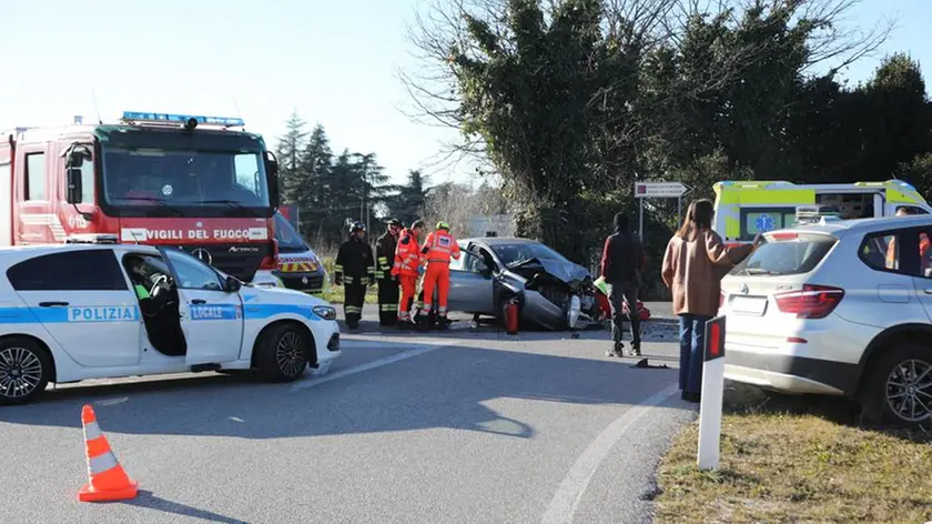 I soccorsi sul luogo dell'incidente