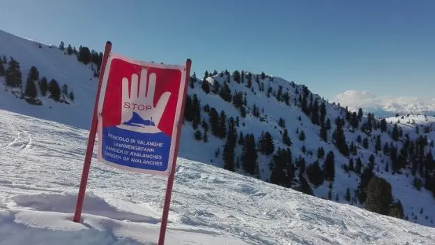 Pericolo valanghe sulle montagne del Friuli