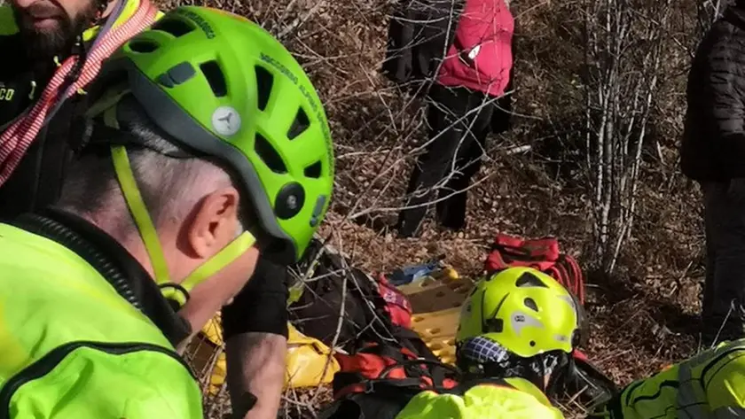 Il recupero del soccorso alpino