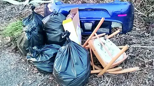 I rifiuti raccolti nei giorni scorsi tra Cascina Rinaldi e Cormons