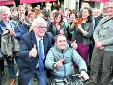 La festa dopo la vittoria al secondo turno del sindaco De Toni e di Ivano Marchiol ©Foto Petrussi