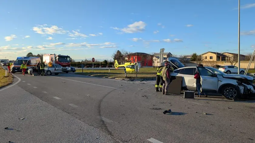I soccorsi sul luogo dell'incidente