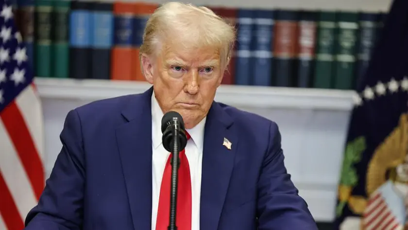 Il presidente degli Stati Uniti Donald Trump. Foto Agf