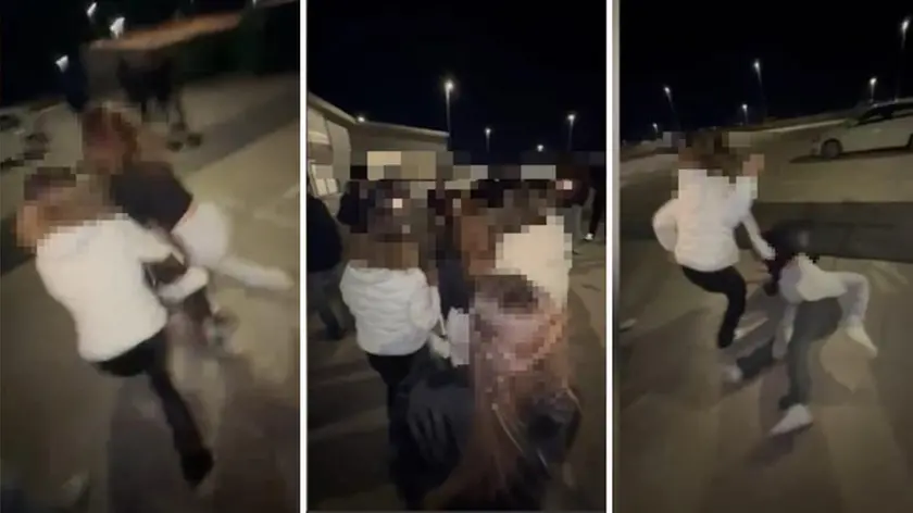 Immagini estrapolate da un video girato da uno dei giovani presenti
