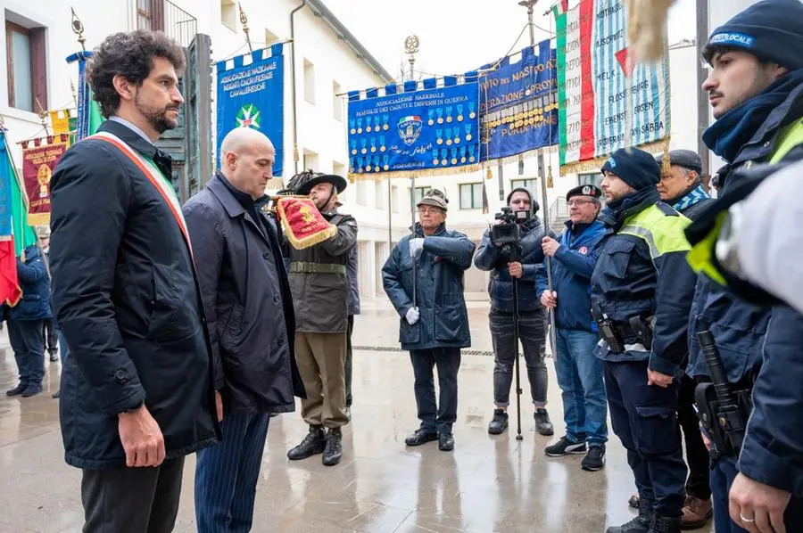 Un momento della cerimonia a Pordenone