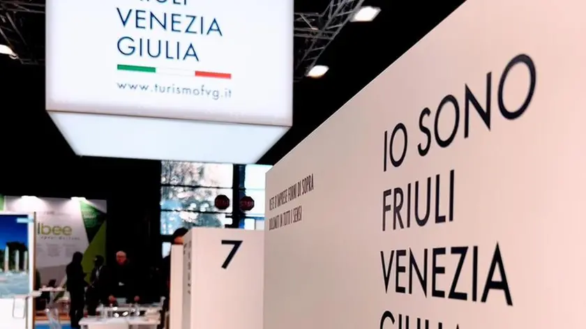 Lo stand "Io Sono Friuli Venezia Giulia" alla Bit di Milano.