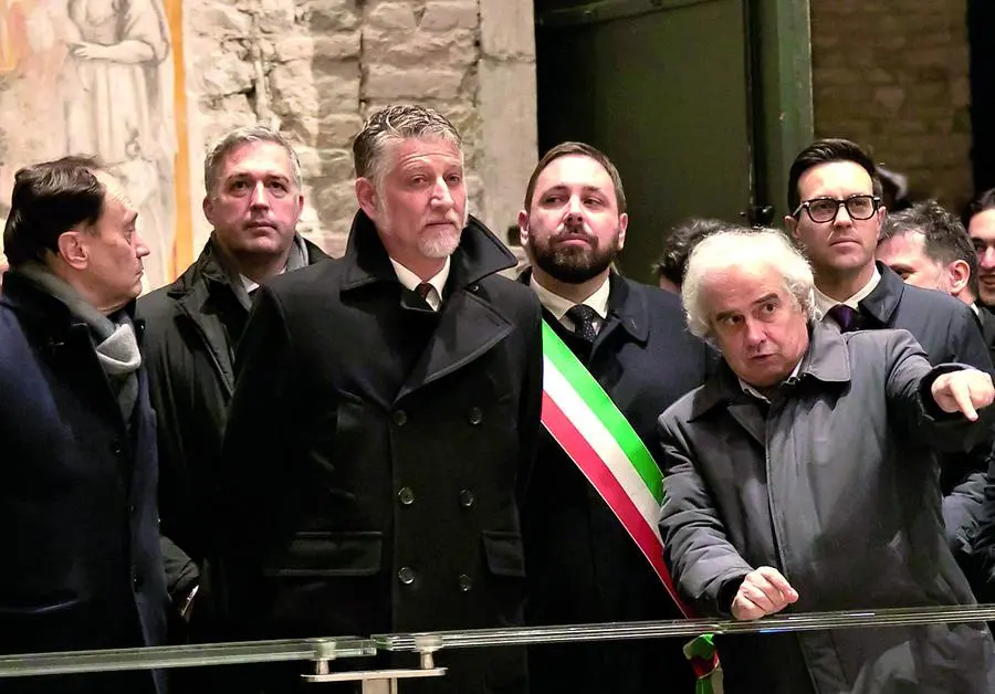 Da sinistra: Ciriani, Balloch, Giuli, Rizzetto, Bellavite e Treleani (foto Bonaventura)