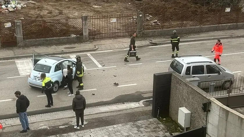 Le immagini dell'incidente in via Martignacco