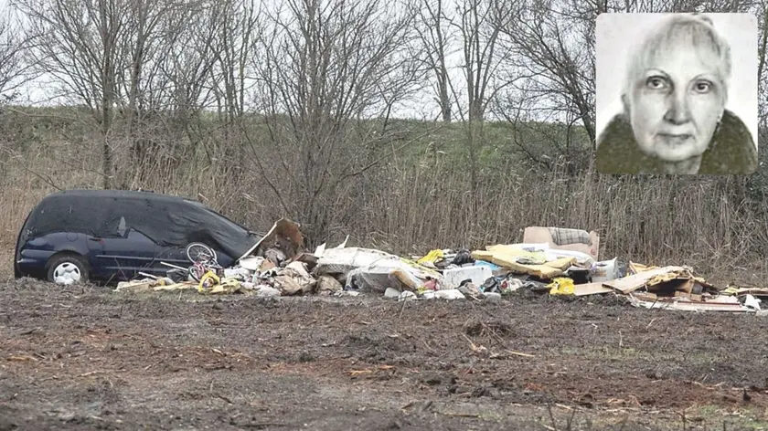 L’area sulla quale sono stati trovati i resti di Rosanna Di Gallo, ad Aquileia