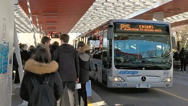 Il terminal delle corriere a Pordenone