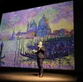 Marco Goldin durante la presentazione della nuova mostra a Treviso "Da Picasso a Van Gogh"