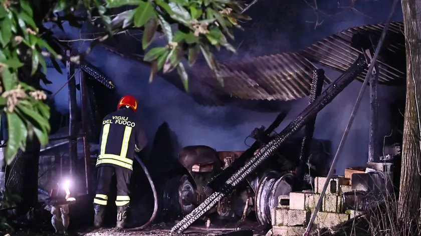L'intervento dei vigili del fuoco