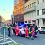 L’automedica coinvolta nell’incidente in largo San Giovanni, a Pordenone