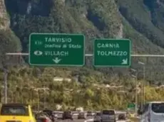 Chiuso il tratto dell'A23 compreso tra le uscite di Pontebba e Carnia, in direzione Sud