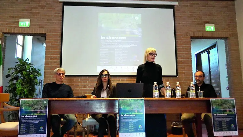 La presentazione del progetto con Andrea Mocchiutti, Silvia Parmiani, Giorgia Carlig e Marco Lipizer