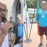 L’ex consigliere comunale Daniele Gigante, 57 anni, durante un suo intervento e, destra, nel suo amato campo di bocce