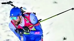 Il biathleta carnico Nicola Romanin, 31 anni