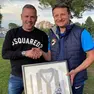 Il presidente Ronco con Orlando,responsabile del vivaio del Donatello