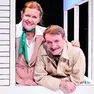 Giacomo Poretti con Daniela Cristofori in scena