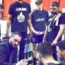 Un time-out di coach Vertemati a Cremona (foto Petrussi)