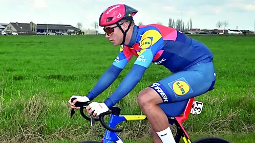 Jonathan Milan oggi al via della Gand Wevelgem foto petrussi/bettini