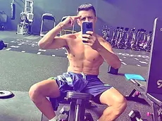 Alexis Sanchez nella palestra del Friuli in una foto postata su Instagram