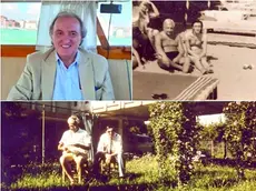Il giornalista Antonio D’Olivo e alcune immagini con il padre Marcello tratte dall’album di famiglia