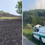 Il terreno bruciato e la colonna di fumo