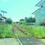 Il passaggio della linea ferroviaria tra le case a San Giorgio di Nogaro