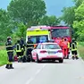Una fase dei soccorsi. Foto Ambrosio/Petrussi