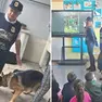 L’intervento di una guardia ecozoofila dell’Oipa e, a destra, attività di formazione in una scuola