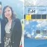 Patrick Cattarinussi con la moglie Monica Leita e, a destra, la cartiera RdM di Ovaro