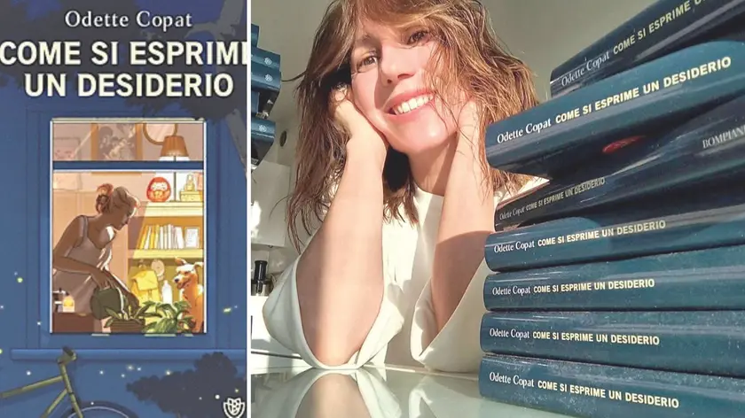 La pordenonese Odette Copat: il suo primo romanzo (a sinistra la copertina) è nelle librerie