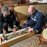 Due delle opera d'arte sequestrate dai carabinieri di Udine