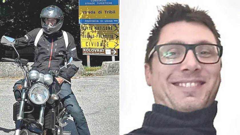 Il 35enne Latif Latifovic in sella alla sua moto, con la quale è rimasto coinvolto nell’incidente stradale