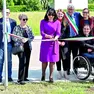 La cerimonia di intitolazione della via a Rita Paroni (foto Petrussi)