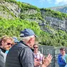 Italo Filippin racconta ai ragazzi la tragedia del Vajont sulla diga