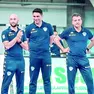 Altamura il team manager, primo a sinistra con Parazzoli e Barbieri