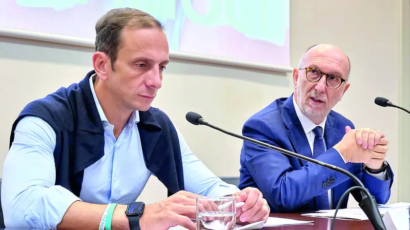 Il governatore Massimiliano Fedriga con l’assessore Riccardo Riccardi