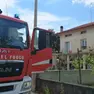 L'intervento dei vigili del fuoco in via San Gregorio