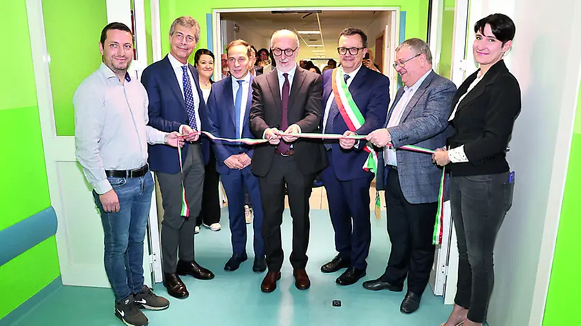 L’inaugurazione delle nuove aree dei reparti di Nefrologia ed Epatologia a Udine (foto Petrussi)