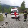 Carabinieri, vigili del fuoco e personale medico a Villa Santina