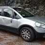 L'auto incidentata dopo il ribaltamento