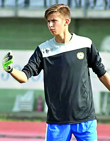 Guglielmo Vicario ai tempi delle giovanili dell'Udinese (Foto Lo Castro)