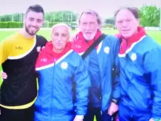 Bruno Fernandes nel 2014 assieme a Cinello, Miano e al collaboratore Trullo