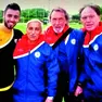 Fernandes assieme a Cinello, Miano e al collaboratore Trullo nel 2014
