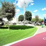 Il rendering del progetto definitivo del polo sportivo di Laipacco.
